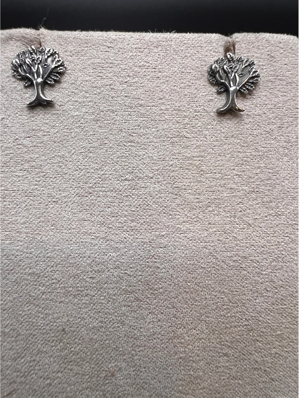 925 Sterling Silver Tree of Life Stud Earrings Oxidized Botanical